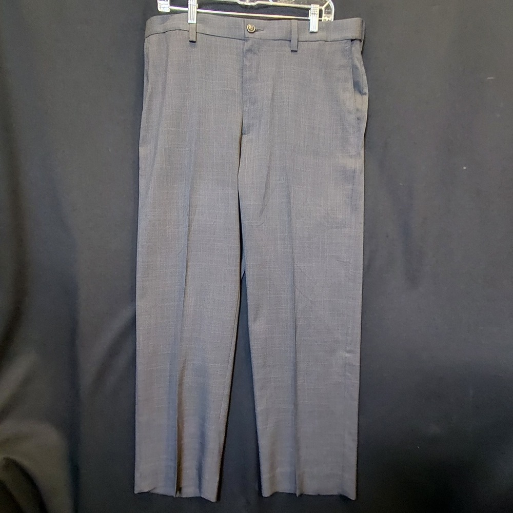 Savane Mens Comfort Waist Dress Pants Phantom Grey 36x29 SWBS7090SA Expandable